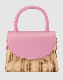 Olga Berg - Elle Wicker Top Handle