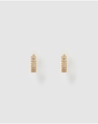 Arms Of Eve - Khloe Gold Earrings - Stone