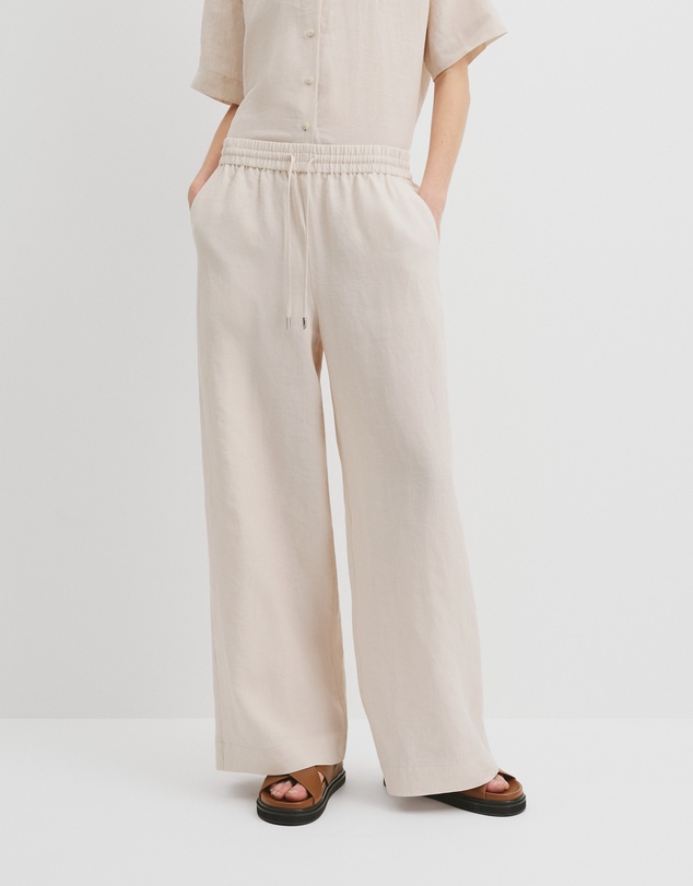 Country Road - Organically Grown Linen Pull-on Pant