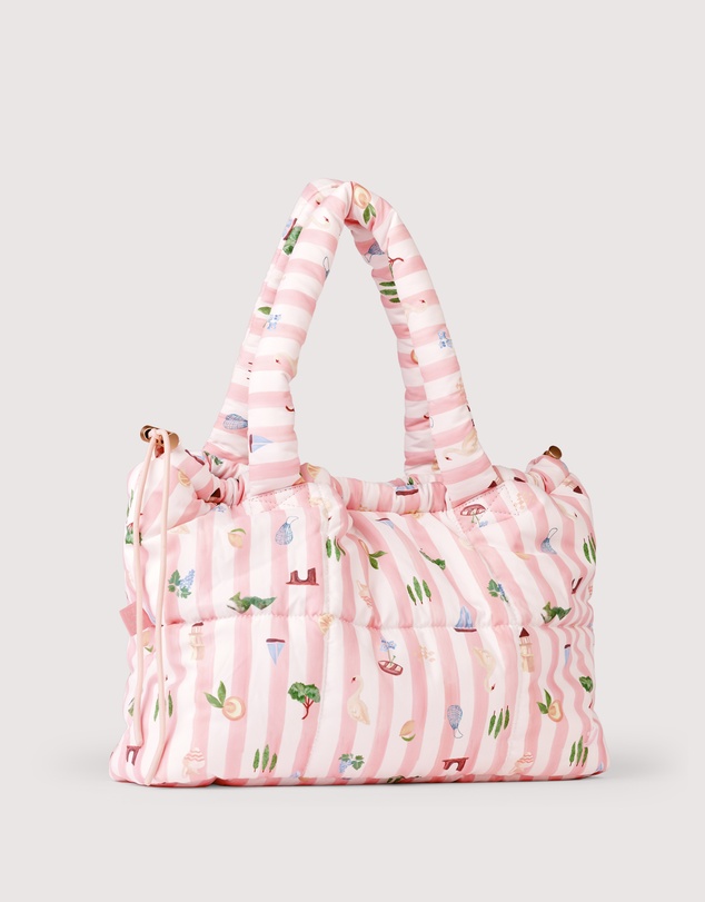 The Somewhere Co - Boat Days Marshmallow Midi Tote