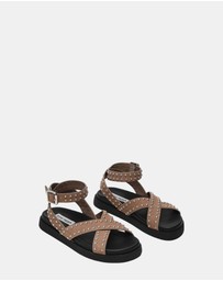 Steve Madden - My Bestie-S Taupe Suede Sandals