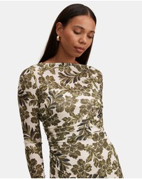Forever New - Georgia Long Sleeves Mesh Midi Dress