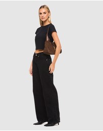 Nakedvice - The Amber Cocoa Suede Bag