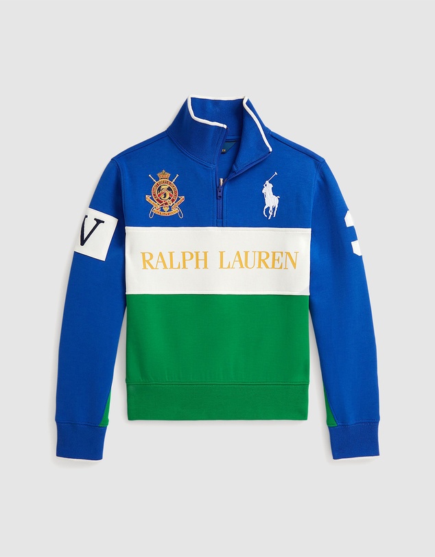 Polo Ralph Lauren - Big Pony Double-Knit Quarter Pullover - Teens