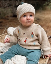 Purebaby - Woodland Jumper -Kids-Babies