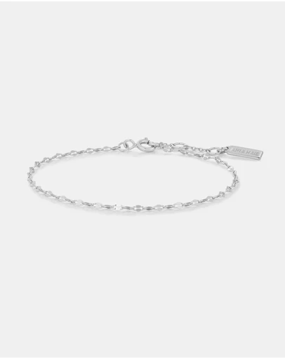 Ania Haie - Silver Textured Chain Bracelet