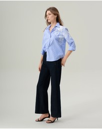 IDA+S - Maisie Striped Oversized Blouse