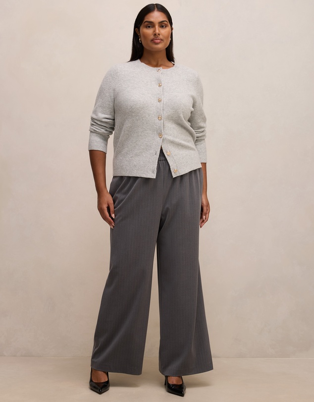 Forever New Curve - Liliana Curve Elastic Pinstripe Pants