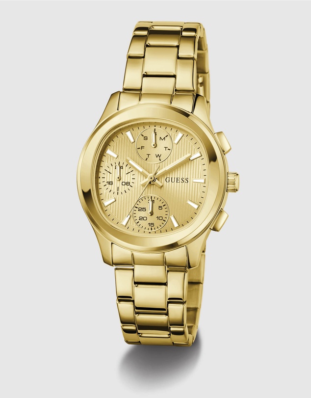 GUESS - GUESS Ladies Gold-Tone Multifunction Watch