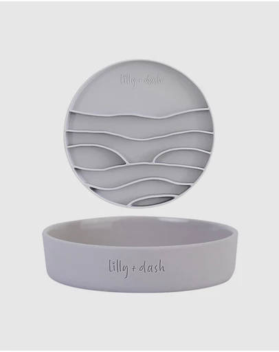 Lilly + Dash - Cat Food Water Bowl & Insert Combo