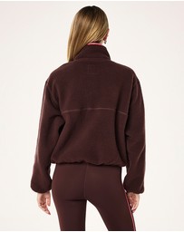P.E Nation - Verde Sherpa Quarter Zip Jacket