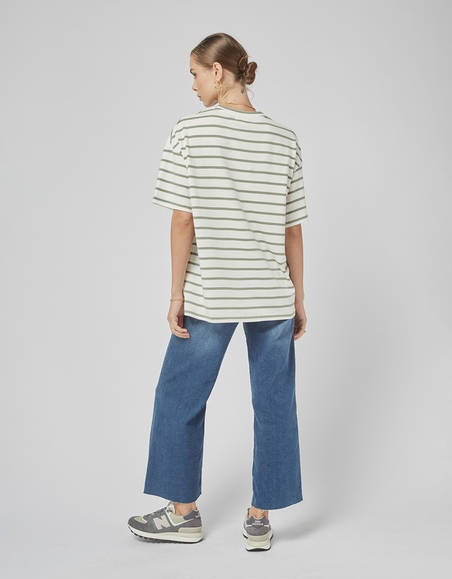 DRICOPER DENIM - Amy Oil Green Stripe Tee