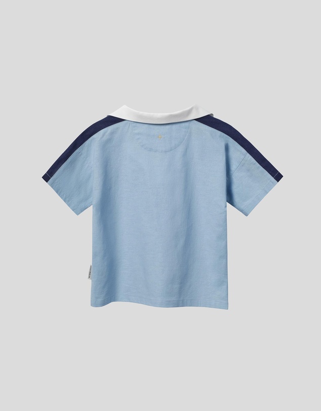 Goldie + Ace - Panel Linen Blend Top - Babies-Kids
