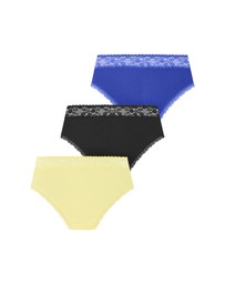 City Chic - Iris 3 Pack Cotton Cheeky 3 Panty