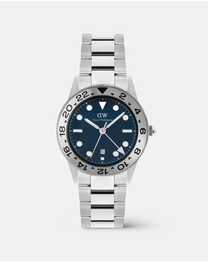 Daniel Wellington - Iconic GMT Link 40mm Brushed Bezel