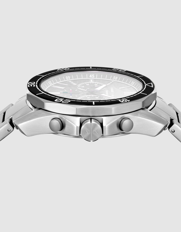 Armani Exchange - Silver Tone Analogue-Chronograph Watch