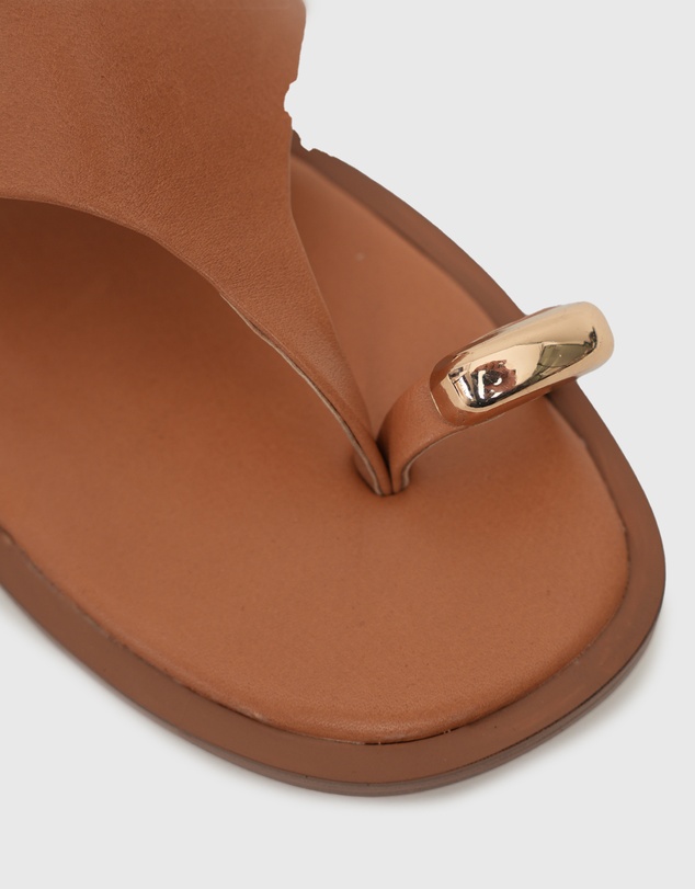 Betts - Dolphin Leather Thong Sandals