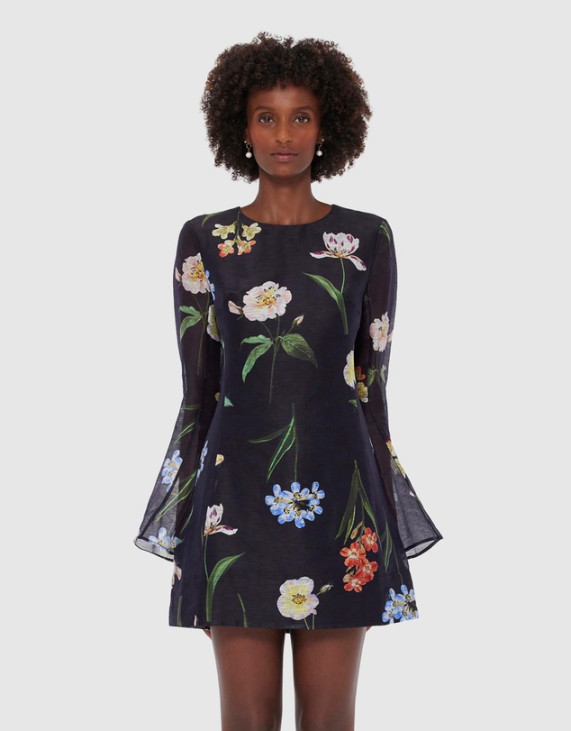 LEO LIN - Suzanne Bell Sleeve Mini Dress