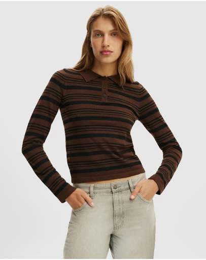 Cotton On - Sara Knit LS Polo