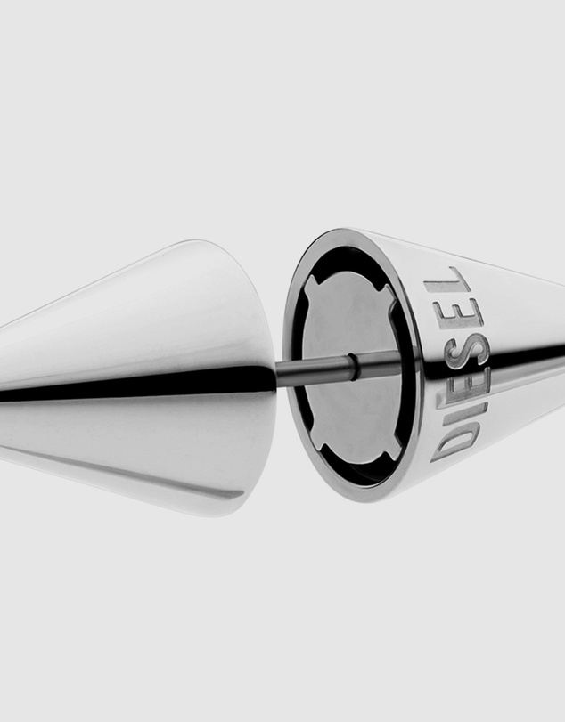 Diesel - Diesel Font Silver tone Earring