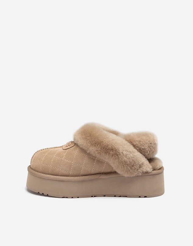 Ozwear Connection Uggs - Ugg Coquette Matelassé Logo Platform Slipper (Detachable Feature)