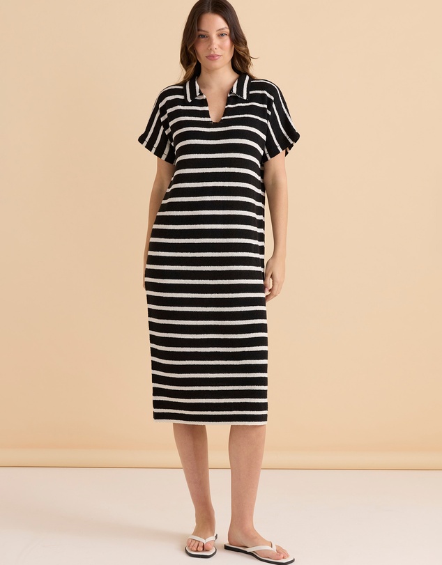 Betty Basics - Bradford Knit Polo Dress