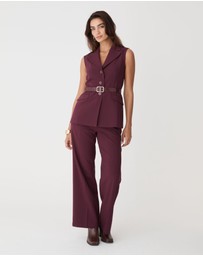 Forcast - Nikki Long Collared Vest
