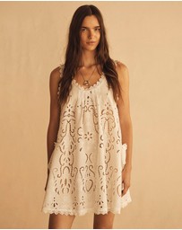 AUR OCEA - Merletti Lace Swing Mini Dress