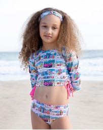 Olga Valentine - Long Sleeve 2-Piece Swim Set