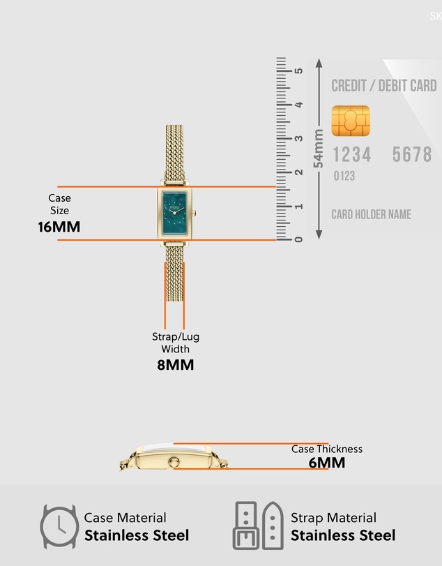 Skagen - Hagen Micro Gold Tone Analogue Watch