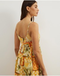 Atmos&Here - Alex Linen Blend Empire Waist Midi Dress