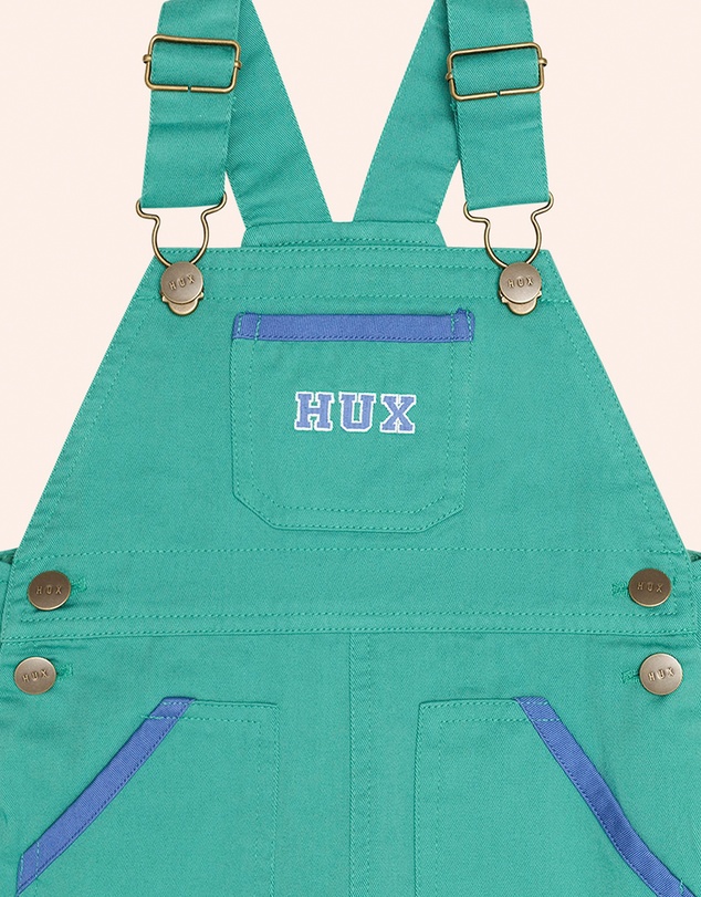 Huxbaby - Vintage Green Hux Shortall - Babies-Kids