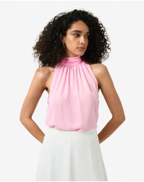 Forcast - Shelby Draped Sleeveless Top