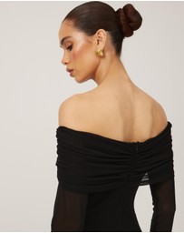 Tussah - Mia Off Shoulder Midi Dress
