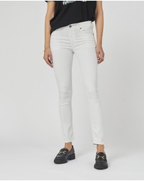 DRICOPER DENIM - Lauren Coated White Jeans