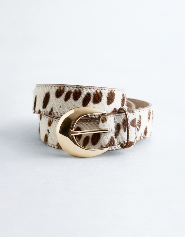 & Other Stories - Cow-Print Leather Belt