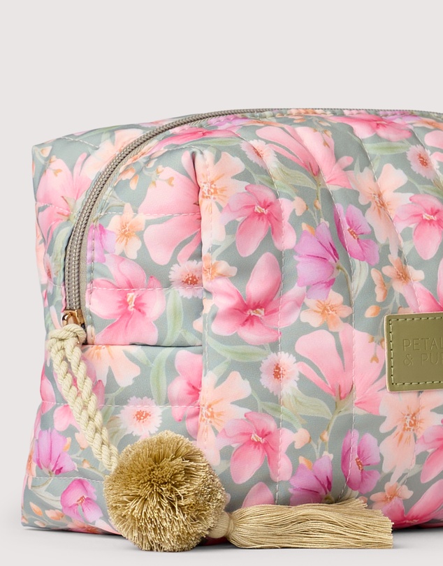 The Somewhere Co - Sage Wildflowers Cosmetic Case