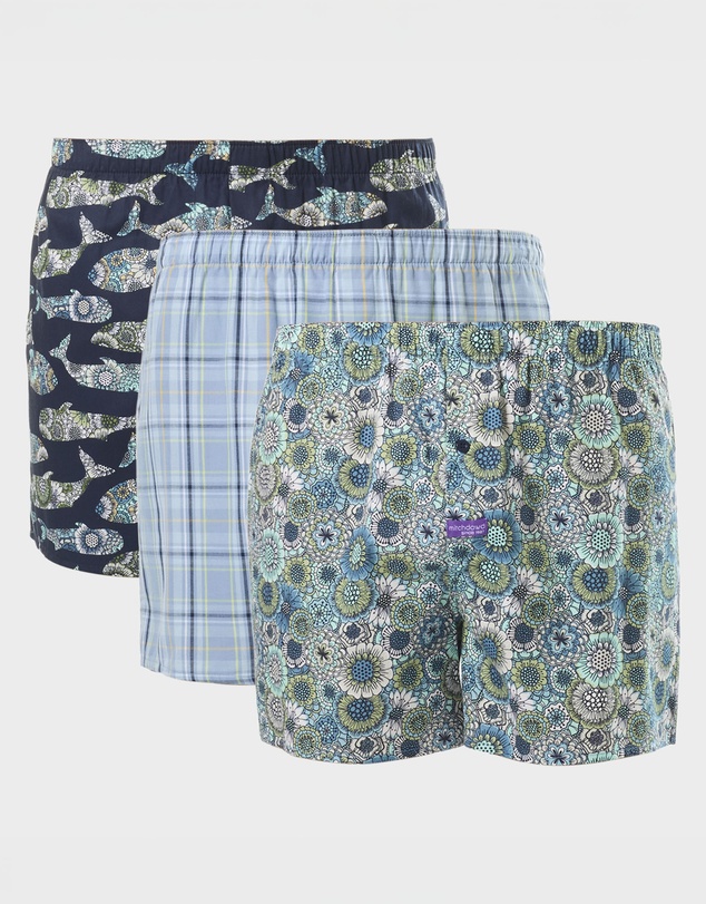 Mitch Dowd - Mens Making Waves Boxers Shorts 3 Pack - Multi