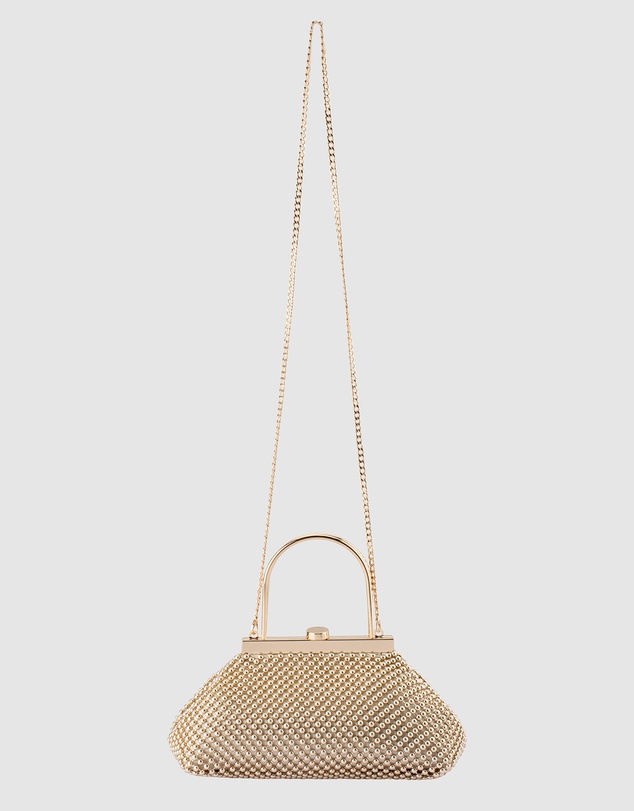 Olga Berg - Mimi Ball Mesh Frame Bag