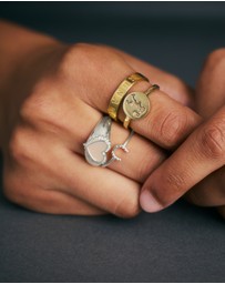 Karen Walker - Flaming Mother of Pearl Ring