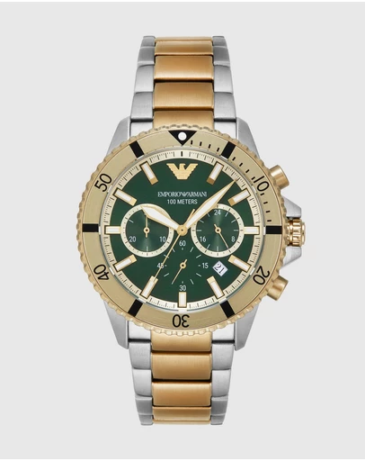 Emporio Armani - Two Tone Chronograph Watch