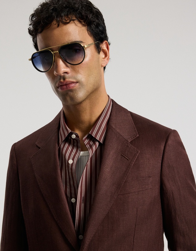 Calibre - Twill Linen Blend Suit Jacket Bourbon