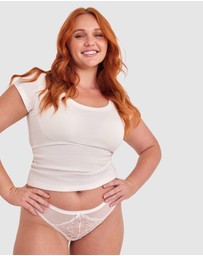 Bras N Things - Susannah Brazilian Knicker - Ivory