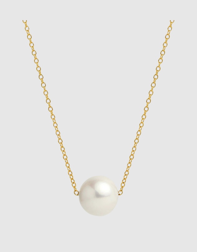 Najo - Whirlpool Yellow Gold Pearl Necklace