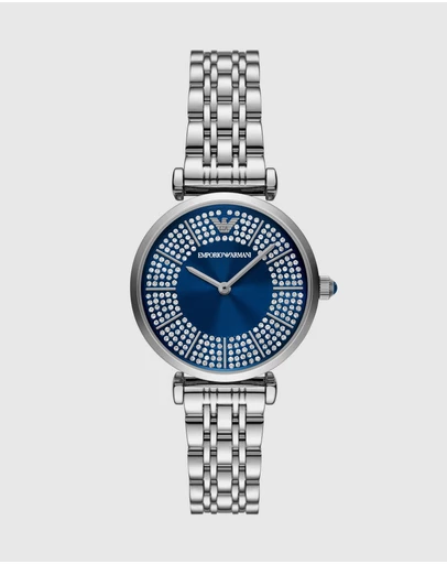 Emporio Armani - Silver Tone Analogue Watch