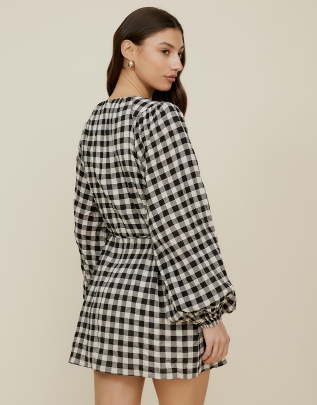 The Fated - Yvelines Check Mini Dress