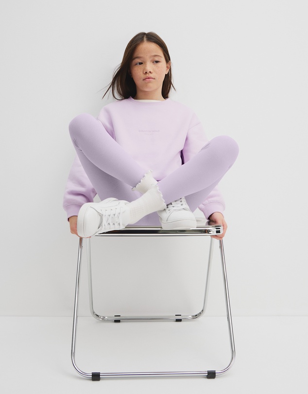 Country Road - Organically Grown Cotton Blend Solid Rib Legging