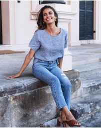 CAMIXA - Teena Linen T-shirt Top