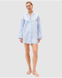 Tommy Hilfiger - Pyjama Longsleeve Stripe Poplin Shirtdress