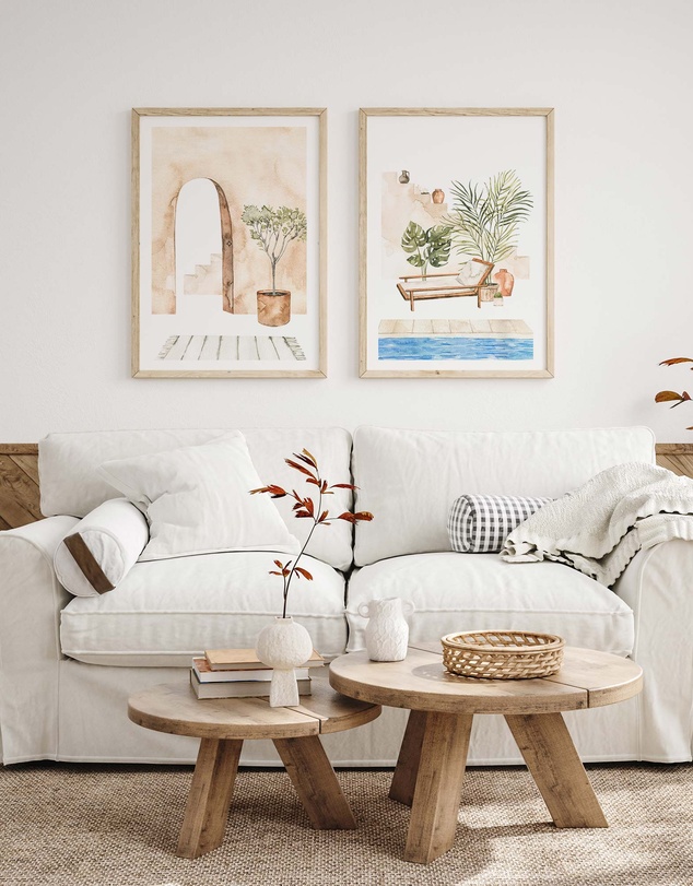Olive et Oriel - Arched Home Art Print